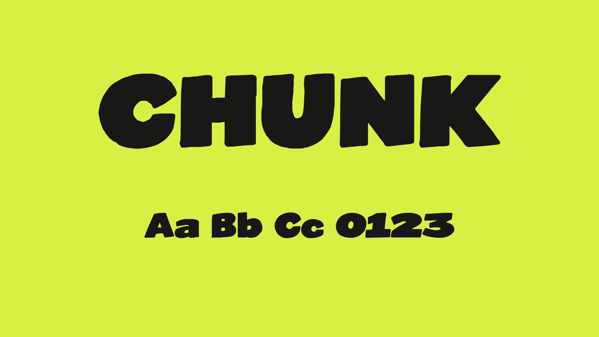 CHUNK cover specimen