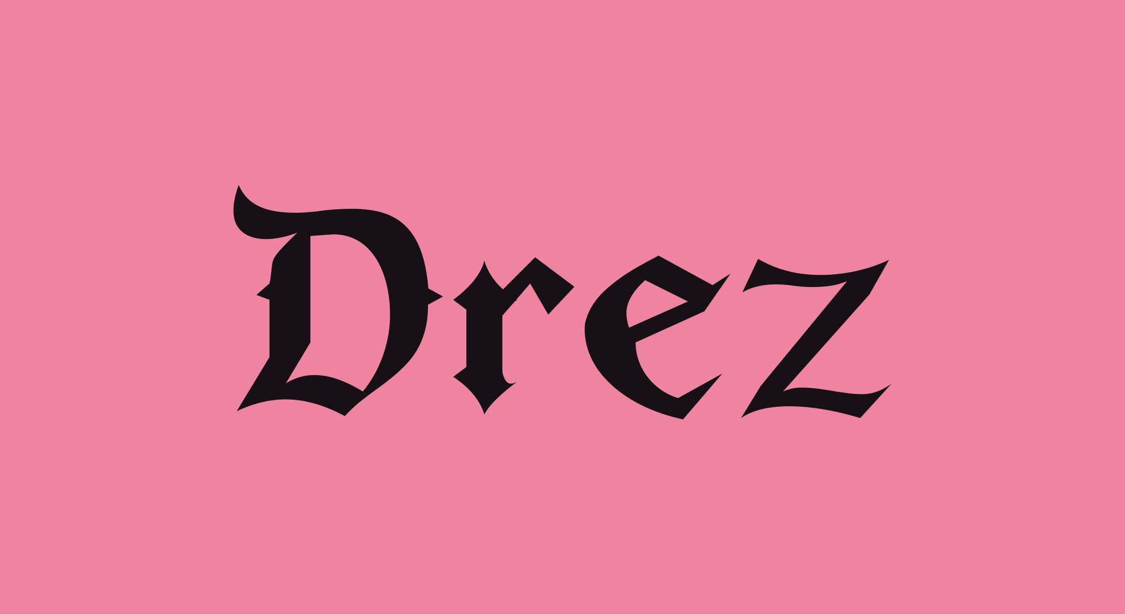 Drez 블랙레터 서체 이름