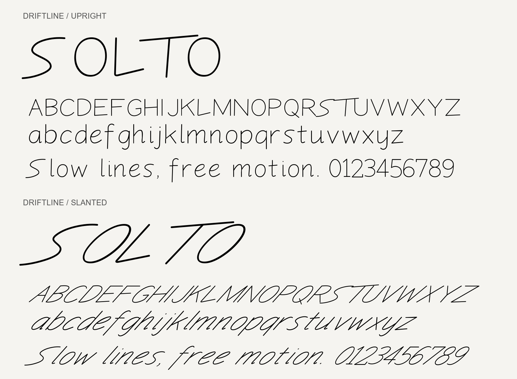 Driftline Upright and Slanted; both styles in one download.