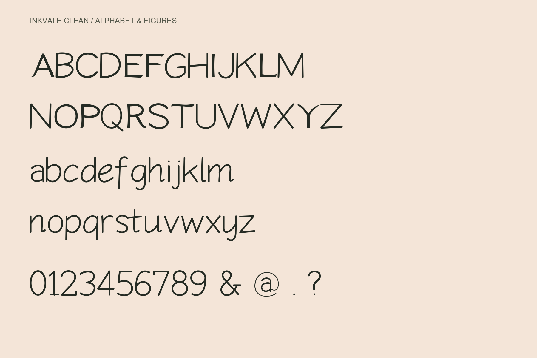 Clean uppercase, lowercase and figures