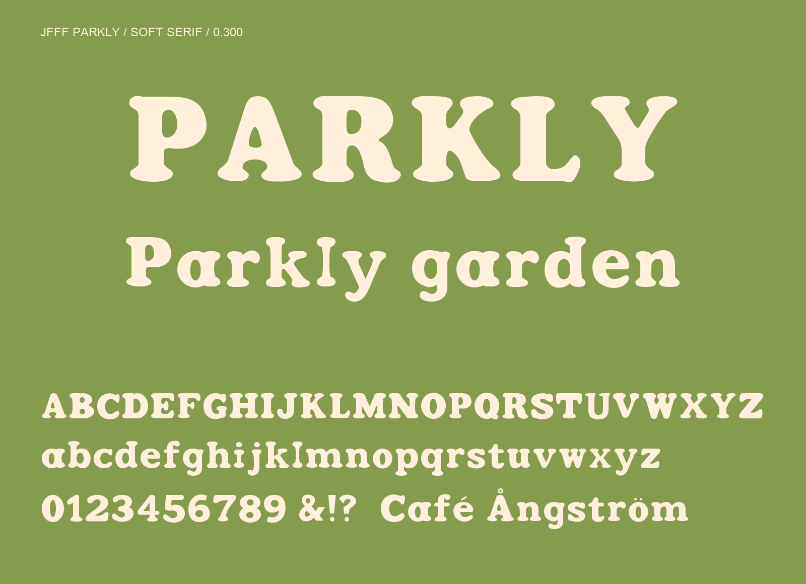 Parkly 대문자 소문자 숫자 표본
