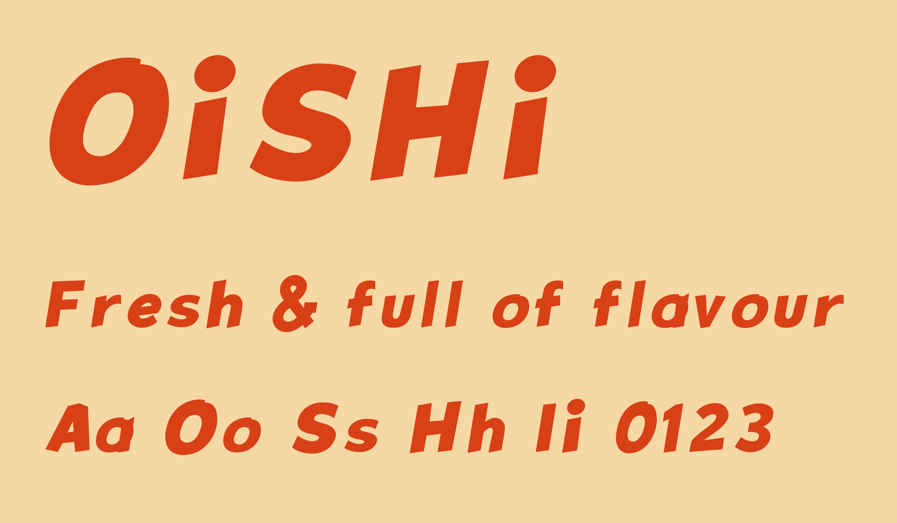 Sunbold single-color letterforms without the shadow effect.