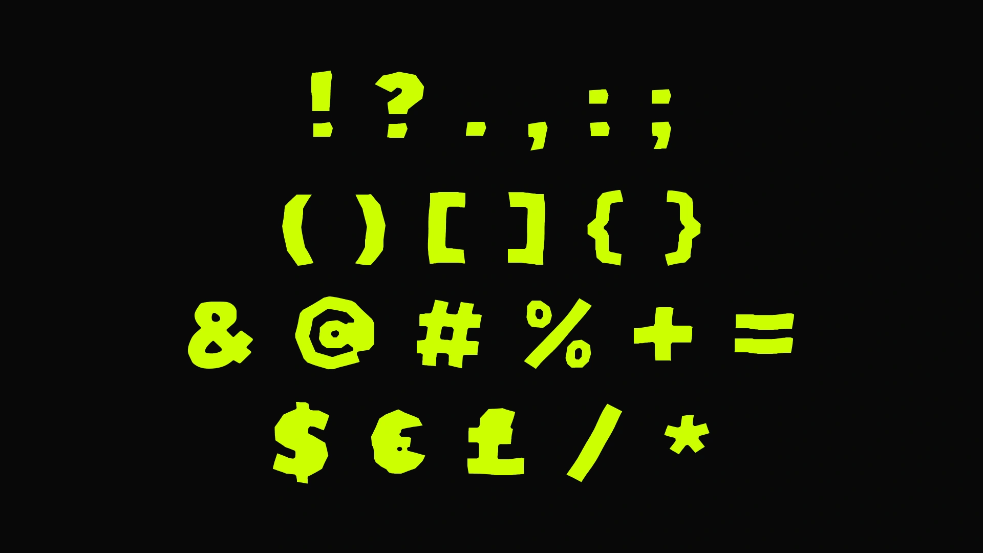 10 — Punctuation and symbols
